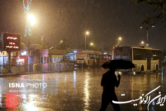 وضعیت بارندگی استان تهران طی 24 ساعت گذشته