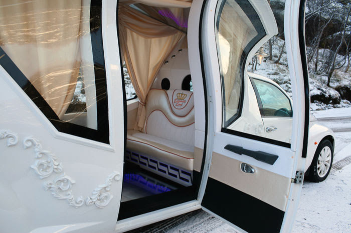 رویایی ترین ماشین عروسی که تا بحال دیده اید!