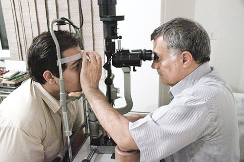 معاینه چشم- درمان نابینایی
