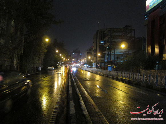 تصاویرباران و سیل دیشب تهران