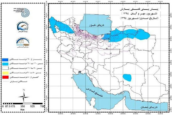 نقشه ایران- هواشناسی