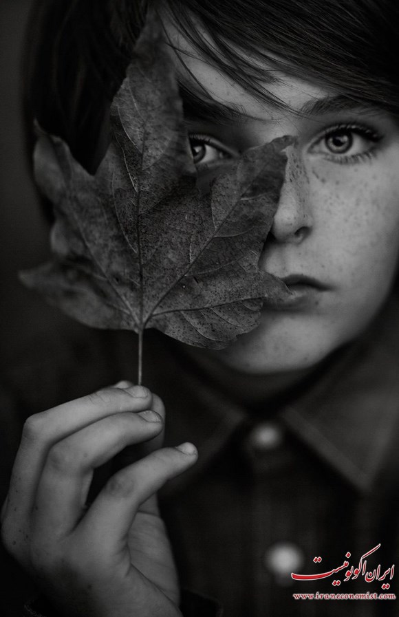 عکسهای پرتره پاییز جادویی مادر عکاس از پسرش