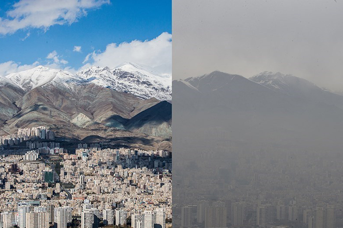 هوای پاک و آلوده تهران