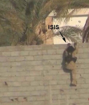 تروریست داعشی در حال فرار