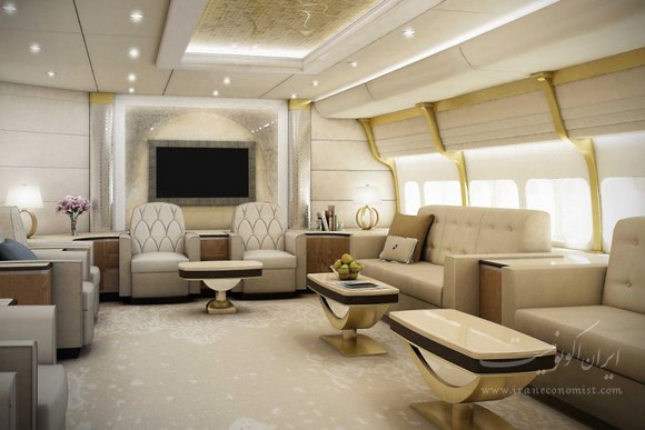 تصاویر / در داخل یک هواپیما بوئینگ 747 VIP