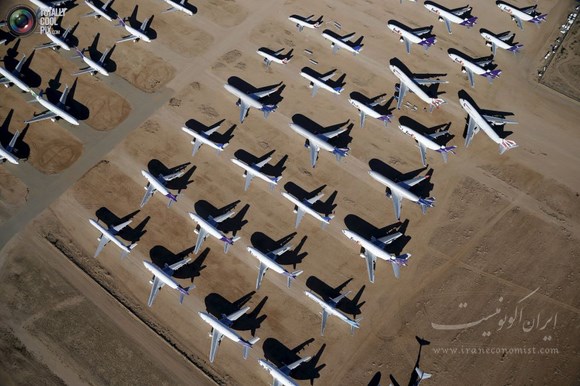 نگهداری هواپیماهای قدیمی در بیابان / تصاویر