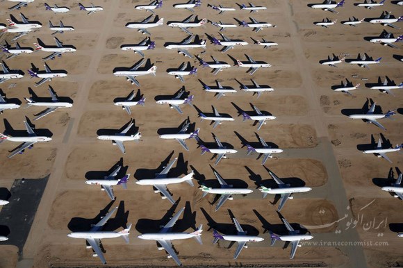 نگهداری هواپیماهای قدیمی در بیابان / تصاویر