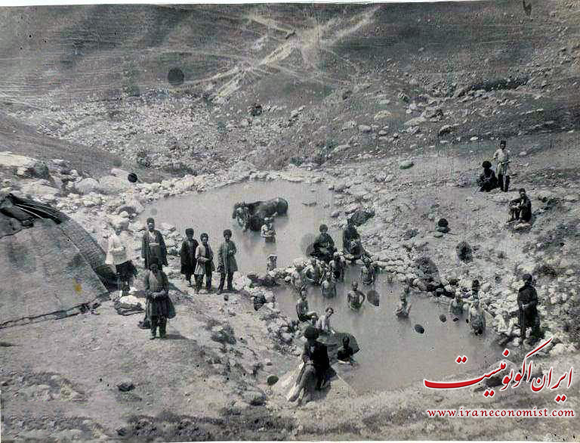 چشمه آب گرم سرعین در زمان قاجار