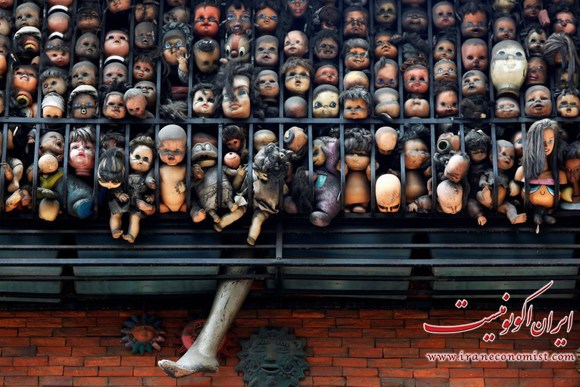 یک دیوار از عروسک در ونزوئلا