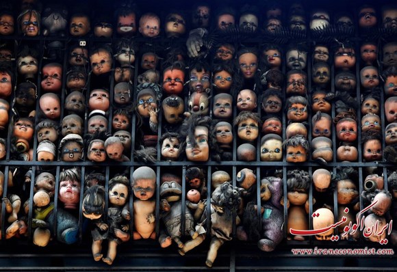 یک دیوار از عروسک در ونزوئلا