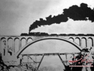 عکس : عبور اولین قطار از روی پل ورسک مازندران