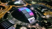 بزرگترین استادیوم گنبدی جهان با سقف ال‌ای‌دی+تصاویر