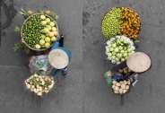 تصاویر : فروشندگان خیابانی ویتنام از نمای بالا