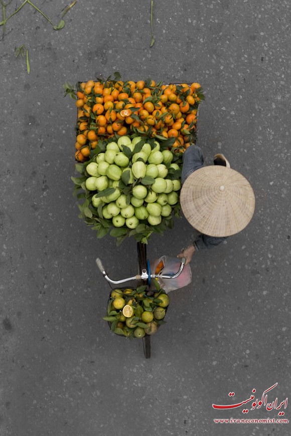  فروشندگان خیابانی ویتنام از نمای بالا