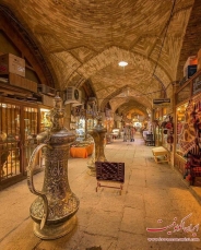 عکس : نمایی زیبا از بازار اصفهان