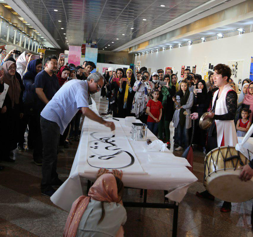 گزارش تصویری از نمایشگاه مشترک خوشنویسی ایران و کره جنوبی