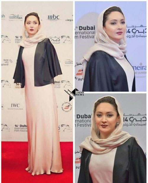لباس جنجالی "نیکی کریمی" در جشنواره دبی/عکس