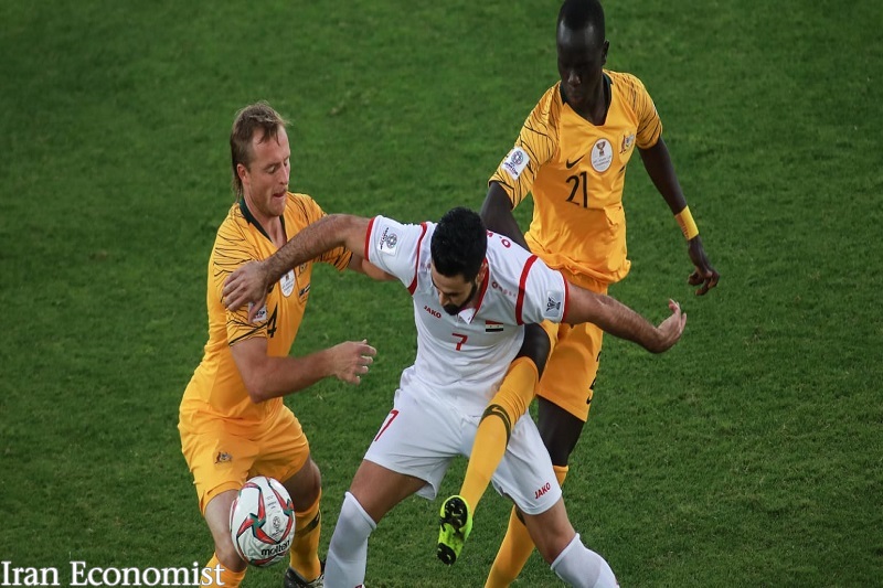 جلوه تمامیت ارضی سوریه در بازی فوتبال برابر با استرالیا
