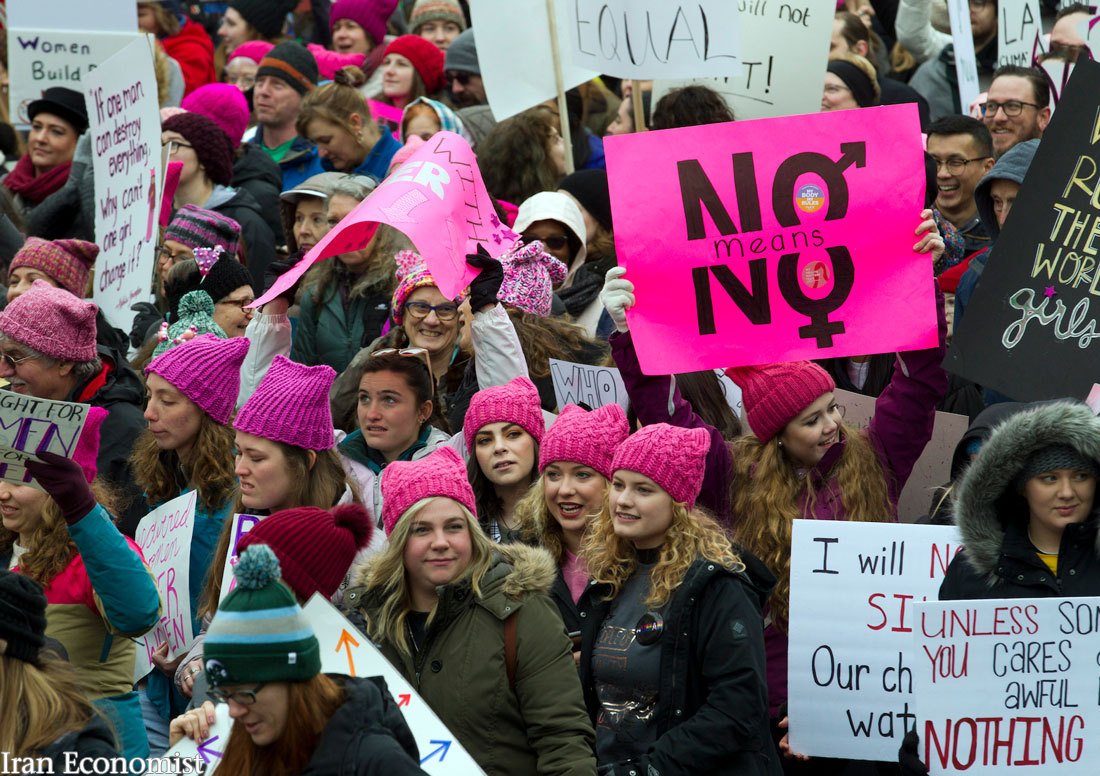 (تصاویر) خروش زنان آمریکایی علیه ترامپ