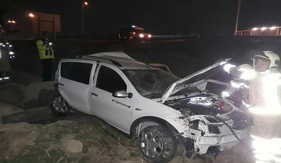 تصادف خودرو ساندرو در اتوبان تهران-قم/ کشته شدن مرد ۶۰ ساله در حادثه