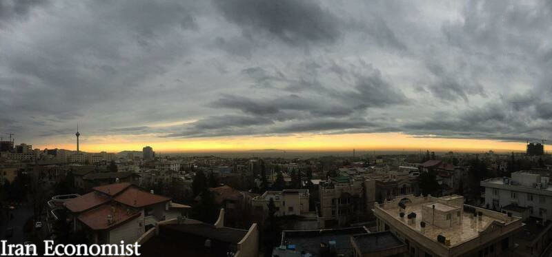 نمایی زیبا از هوای بارانی امروز تهران