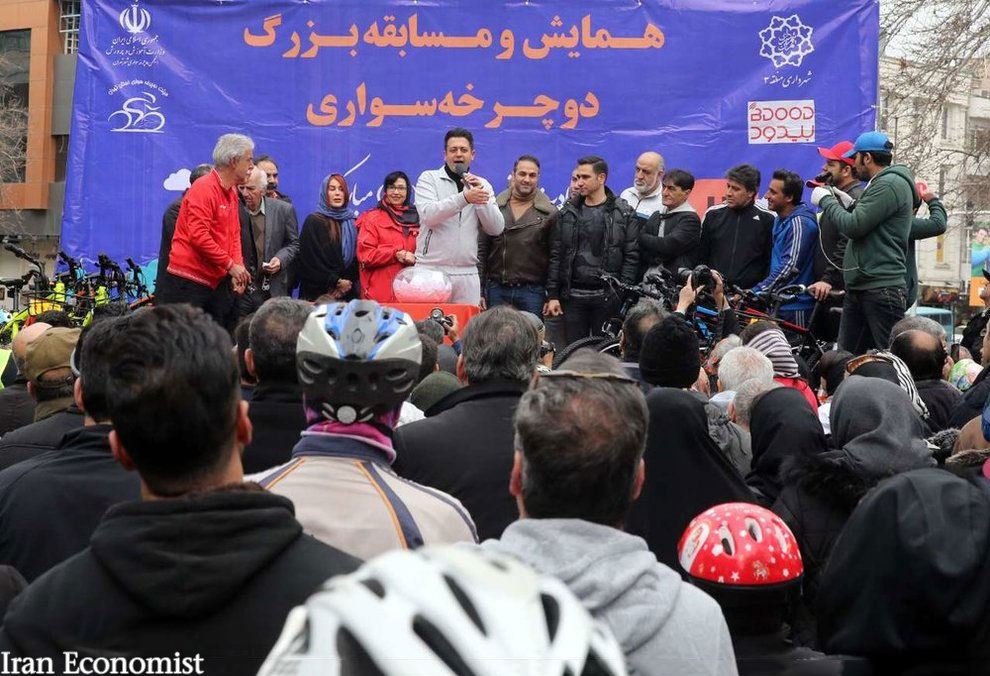 (تصاویر) دوچرخه‌سورای زنان، مردان و سلبریتی‌ها در تهران