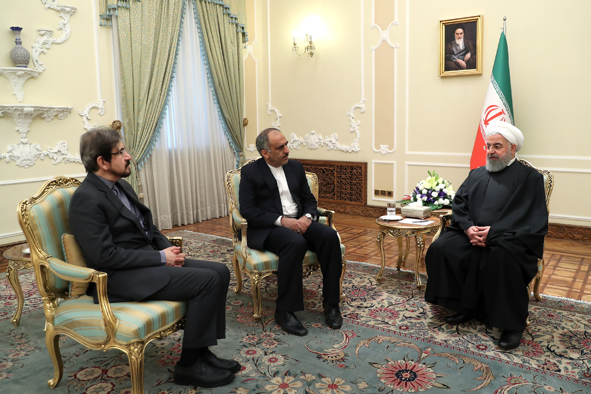 سفرای جدید ایران در فرانسه و تاجیکستان با دکتر روحانی دیدار کردند