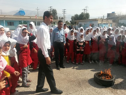 دولتیاری/ همکاری آتش نشانی و آموزش و پرورش برای کاهش خطرات چهارشنبه سوی/ برگزاری ۳ مانور ایمنی در مدارس تهران