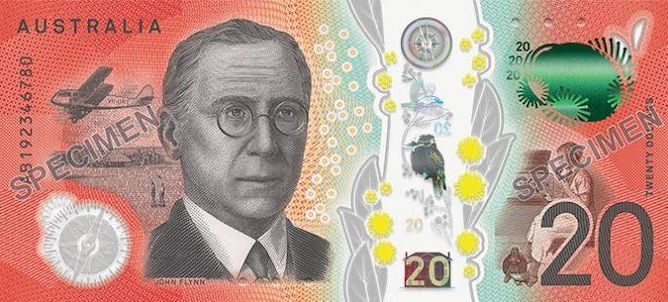 بانک مرکزی استرالیا از اسکناس جدید ۲۰ دلاری رونمایی کرد