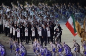 رژه کاروان ایران در افتتاحیه باشکوه بازی های آسیایی + تصاویر
