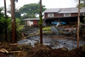 مردم هاوایی در میان طوفان سهمگین لِین