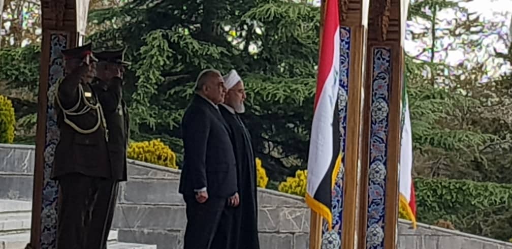 استقبال رسمی از نخست وزیر عراق در سعد آباد