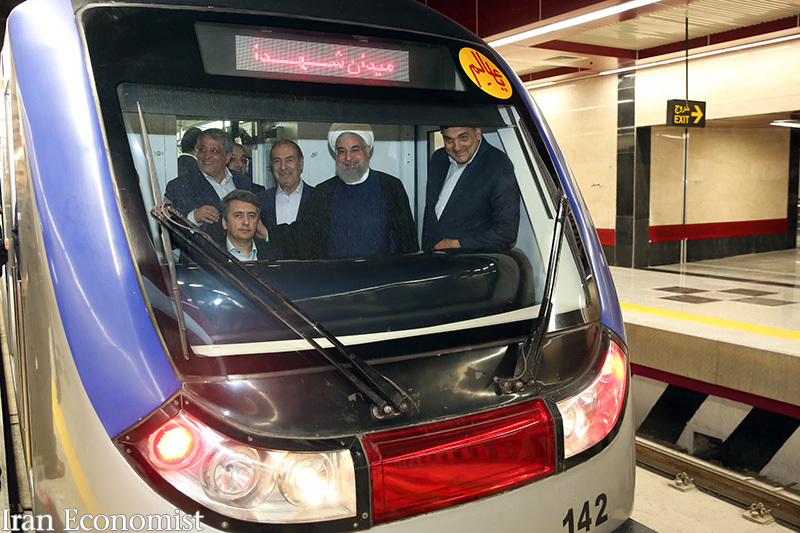 رئیس جمهوری، بخشی از خط 6مترو تهران را افتتاح کرد