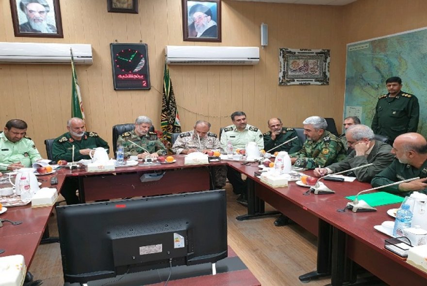 بررسی راهکار‌های نیرو‌های مسلح در قرارگاه کربلای سپاه خوزستان
