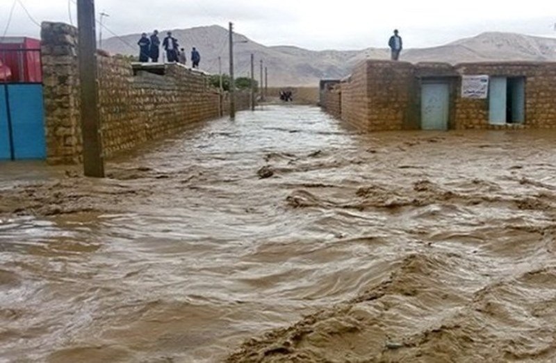 سیلاب موجب آبگرفتگی روستای فایندر خواف شد