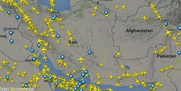 آسمان ایران‌ مقرون‌ به‌صرفه‌ترین مسیر هوایی