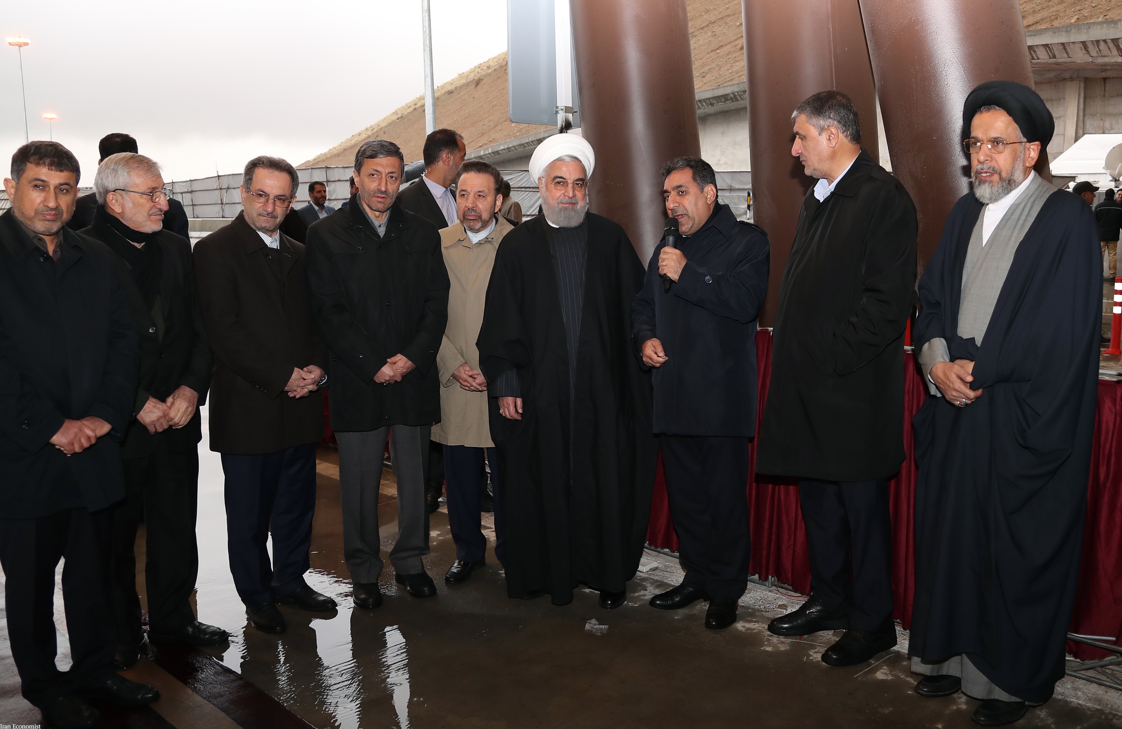 قطعه یک آزادراه تهران-شمال با حضور رئیس جمهور افتتاح شد