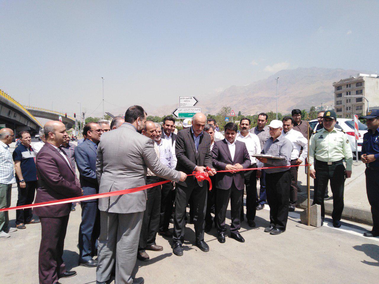 افتتاح پروژه اتصال کندروی شمالی بزرگراه ارتش به بزرگراه امام علی (ع) جنوب