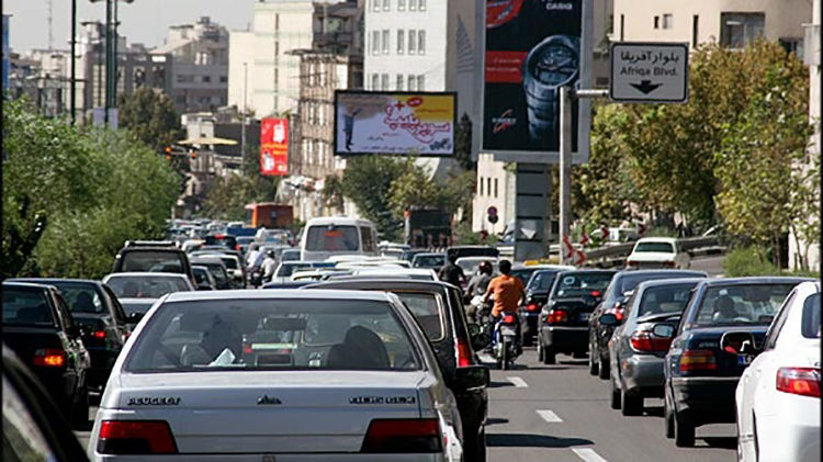 وضعیت ترافیکی معابر بزرگراهی شهر تهران در سوم تیر ماه ۹۸