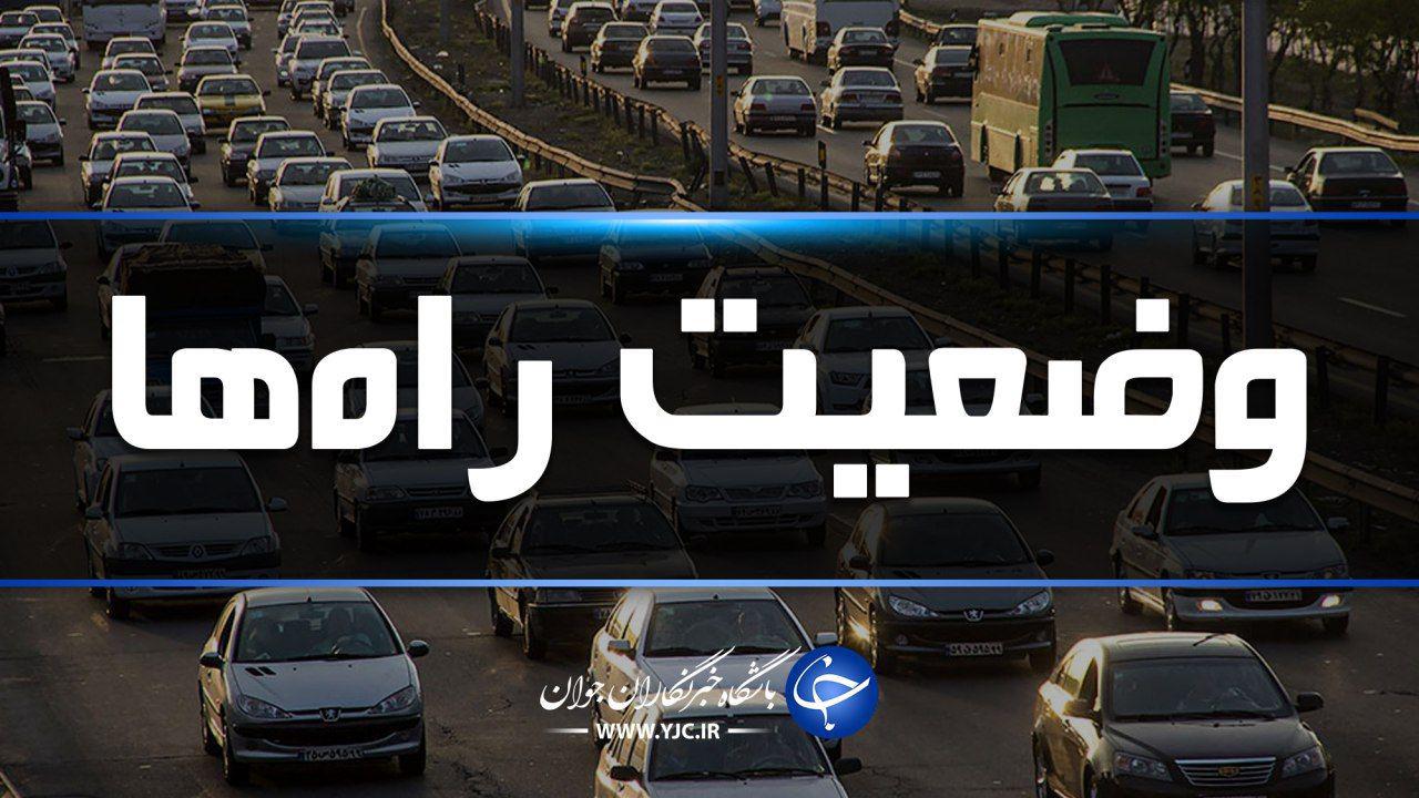 ترافیک در محورشهریار_ تهران سنگین است