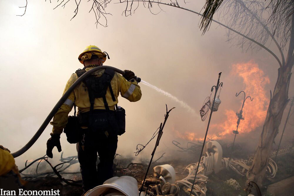 تصاویر: آتش سوزی در کالیفرنیا‎
