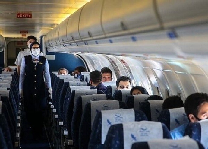 از اجرای رعایت فاصله‌گذاری اجتماعی در هواپیما دست برنمی‌داریم