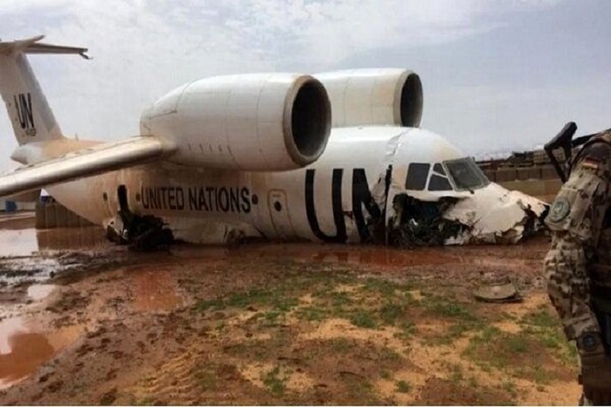 ۱۱ خدمه پرواز و کارمند سازمان‌ملل در مالی زخمی شدند