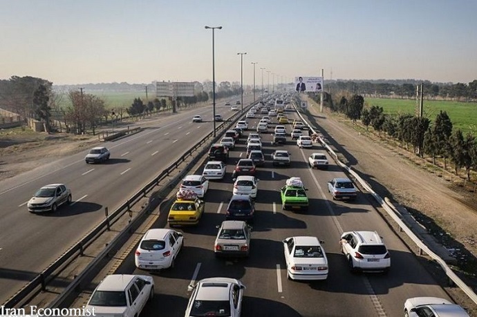 افزایش ۱.۹ درصدی تردد وسایل نقلیه در جاده‌های کشور/ ترافیک سنگین در محور هراز