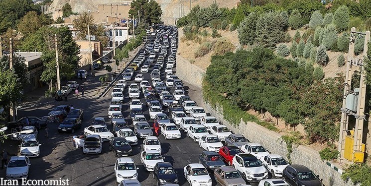 ترافیک سنگین آزاد راه تهران شمال