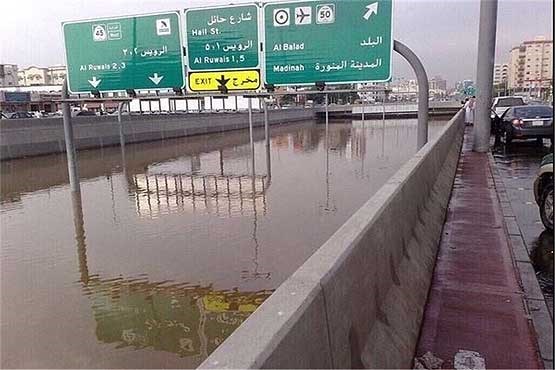 جده عربستان- بارندگی