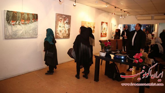 نمايشگاه انفرادی نقاشی اتحاد تضادها در نگارخانه هنر ایران