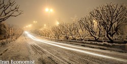 بارش برف و باران در جاده‌های ۱۱ استان کشور