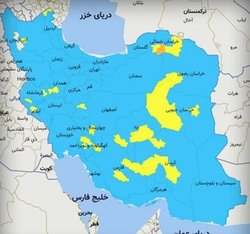 بازگشت رنگ نارنجی به نقشه کرونایی کشور