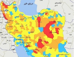 تعداد شهرهای قرمز ۲ رقمی شد